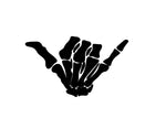 Skeleton Hand Decal