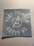 Baby Avenger on Board Decal