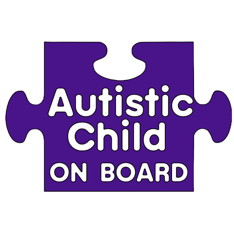 Autistic Child On Board Decal