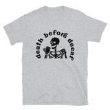 Death Before Decaf Short-Sleeve Unisex T-Shirt